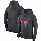 Men's Tampa Bay Buccaneers Anthracite Nike Crucial Catch Performance Hoodie,baseball caps,new era cap wholesale,wholesale hats